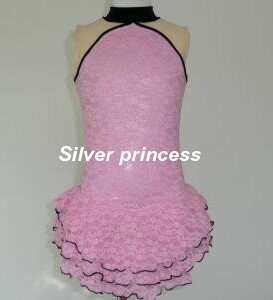 御注文品★ＣＵＴＥ＊３重レース♪フィギュアスケートコスチューム★TNPS１PK★各サイズ