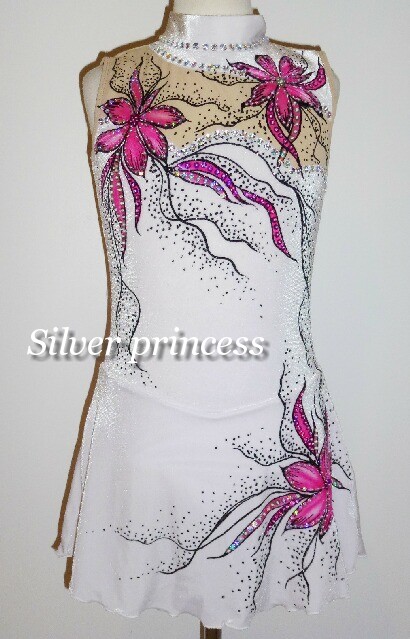 送料無料★TNW33★フルオーダー★大会用フィギュアスケートコスチューム★