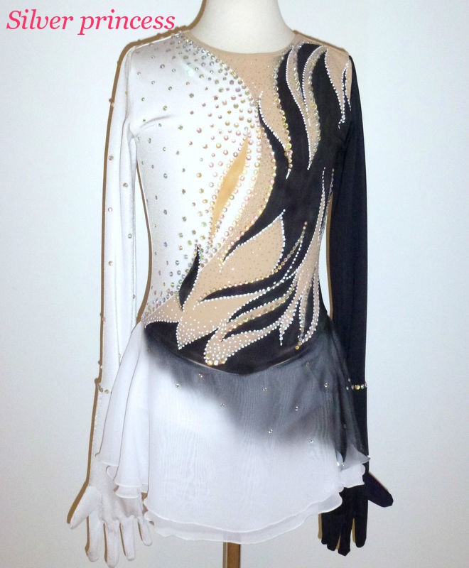 送料無料★TNW63★フルオーダー★大会用フィギュアスケートコスチューム★