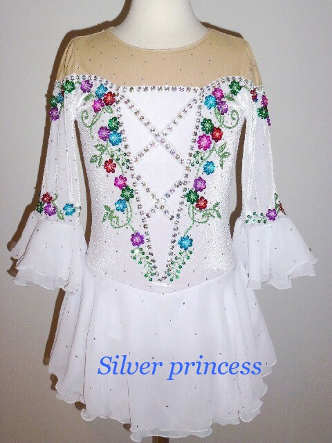 送料無料★TNW65★フルオーダー＊大会用フィギュアスケートコスチューム★