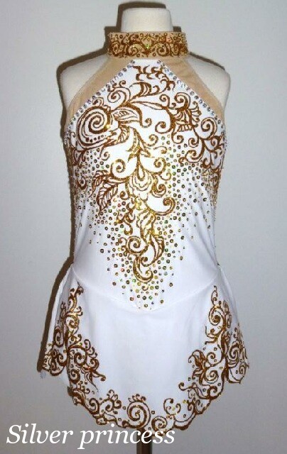 送料無料★TNW6７★フルオーダー★豪華大会用フィギュアスケートコスチューム★