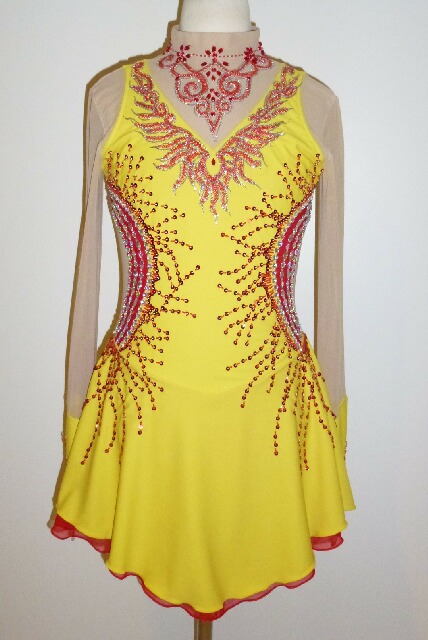 送料無料★TNY105★フルオーダー★大会用フィギュアスケートコスチューム★