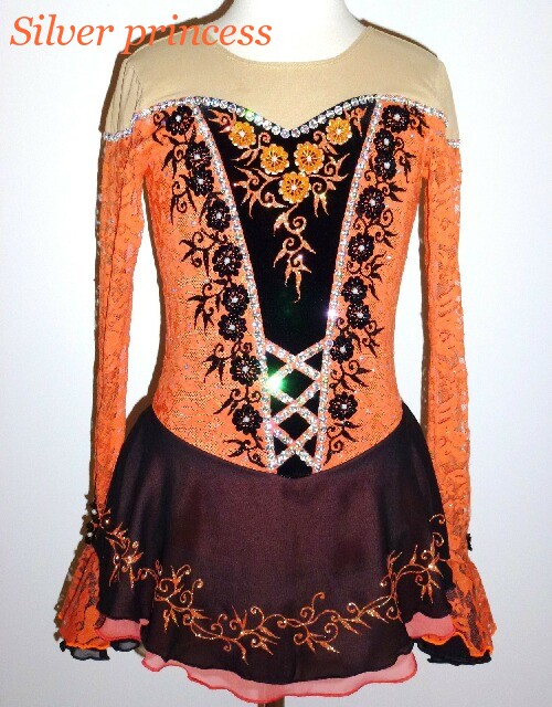 送料無料★TNY113★フルオーダー送料無料★大会用フィギュアスケートコスチューム