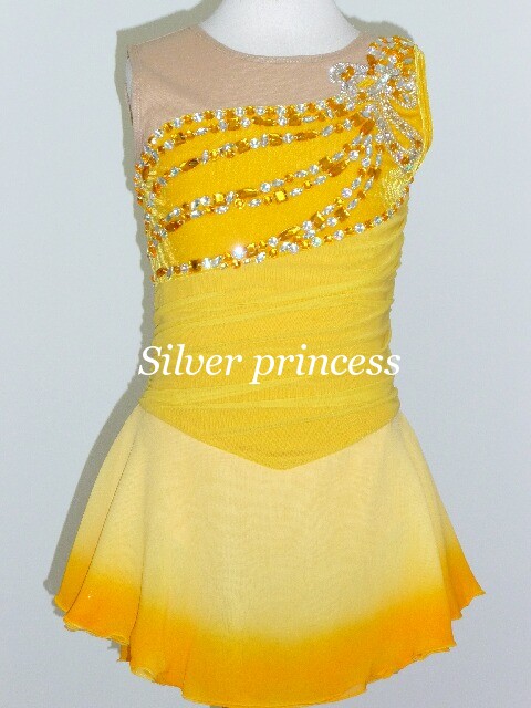 送料無料★TNY78★カラフルストーンがきらきら♪フルオーダー大会用フィギュアスケートコスチューム★