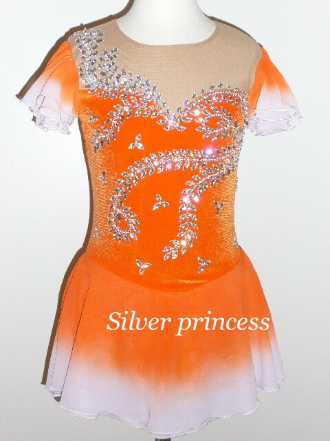 送料無料★TNY90★フルオーダー★大会用フィギュアスケートコスチューム★