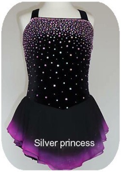 送料無料★アメリカへフルオーダー！大会用フィギュアスケートコスチューム