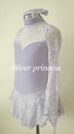 Silverprincess 限定★お袖とお首周り調整いたします★６番Classy★フィギュアスケートコスチューム★ライラック★各サイズ