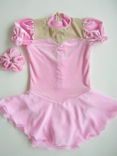 いつでもご注文★PV1番★Silver princess★シンプルフィギュアスケートコスチューム★子供各サイズ