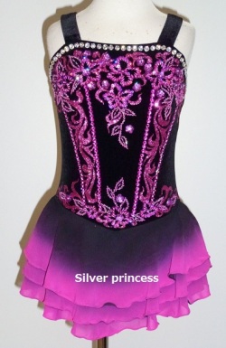 送料無料★TNBK155★フルオーダー★大会用フィギュアスケートコスチューム