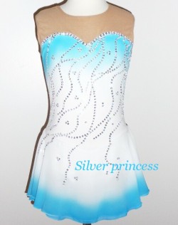 送料無料★TNW58★フルオーダー★大会用フィギュアスケートコスチューム★