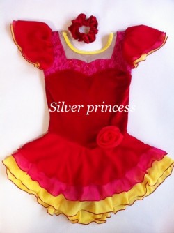 御注文制作★★TS53番★フィギュアスケートコスチューム★レッド★