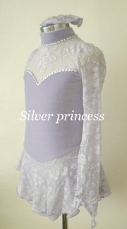 Silverprincess 限定★お袖とお首周り調整いたします★６番Classy★フィギュアスケートコスチューム★ライラック★各サイズ