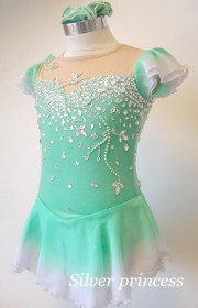 送料無料★U20Ｙ★光輝く！フルオーダー★大会用フィギュアスケートコスチューム★