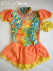 送料無料★Ｕ41★アメリカへフルオーダー★大会用フィギュアスケートコスチューム★