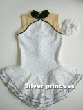 御注文製作品★Princess セレクト★豪華３重レースフィギュアスケートコスチューム★ＴＮＰＳ１Ｗ★120,130,135,140,150,155,大人Ｓ