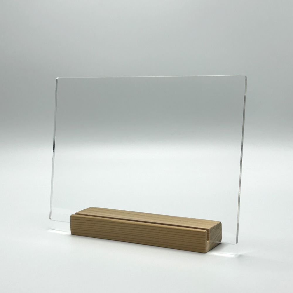 アクリルフォトパネル【木台Sサイズ】