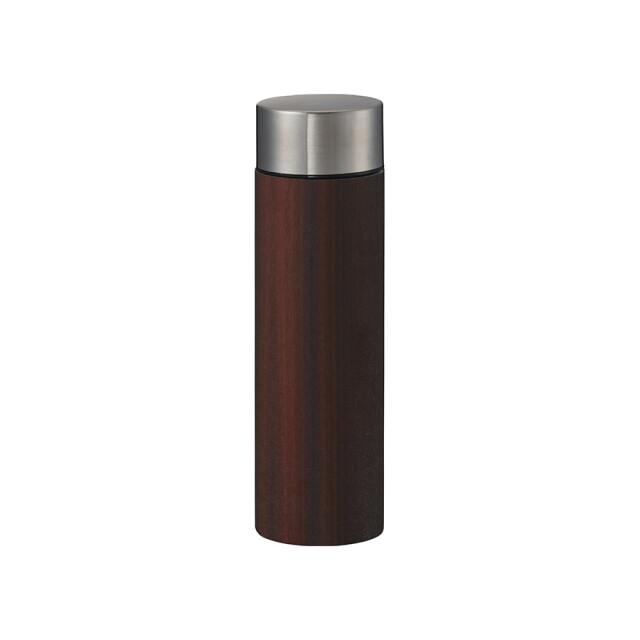 【保温＆保冷】木目調ボディサーモボトル450ml