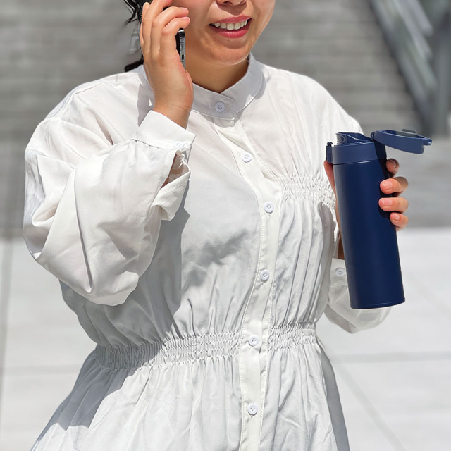 【保温＆保冷】軽量ワンタッチサーモボトル500ml