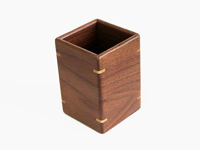 木製ペンスタンド　ウォルナット