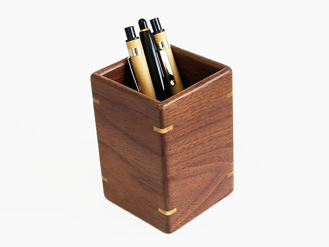 木製ペンスタンド（巾70mm×高さ105mm）【名入れ・UVフルカラー印刷対応