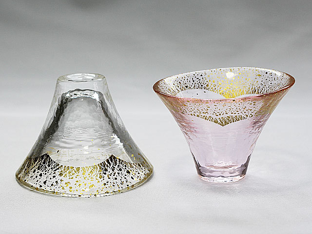 職人技が光る伝統工芸品 招福杯 富士山 酒器セットNo20[お猪口