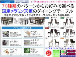 【傷の付きにくい国産メラミン天板】「メラミンテーブル」１４００テーブル　選べる特殊加工して傷がつきにくくした国産メラミン５色天板、幕板の無いシンプルな２本脚・４本脚、他に２００cm幅まで７サイズの国産ダイニングテーブル