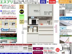 【ほぼ満足できる高機能レンジボード】「エスプリ」１４００Lレンジ（受注生産）　W１３７×D４９×H１７９cm、F☆☆☆☆素材仕様、５０色ハイグロス表面材・１７９（L）、２０５（H）cmの高さ・７タイプ下台がお好みで選べるレンジボード