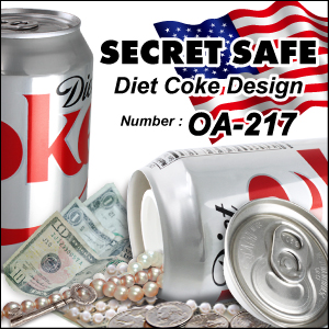 防犯 スパイグッズ 隠し金庫 飲料缶型 収納 セーフティボックス 『SECRET SAFE シークレットセーフ』(OA-217) Diet Coke