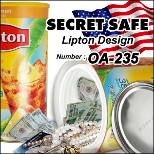 隠し金庫 ペーパー缶型 収納 セーフティボックス『SECRET SAFE シークレットセーフ』(OA-235) Lipton