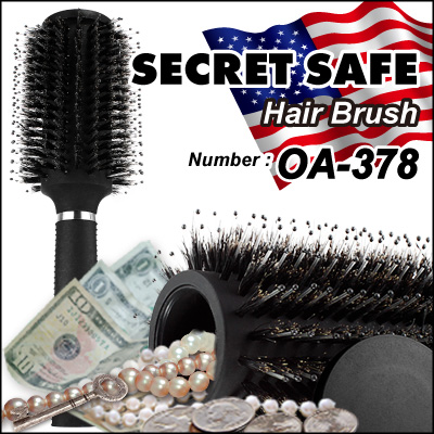 隠し金庫 SPECIAL! ヘアブラシデザイン 収納 セーフティボックス『SECRET SAFE シークレットセーフ』 (OA-378) Hair Brush