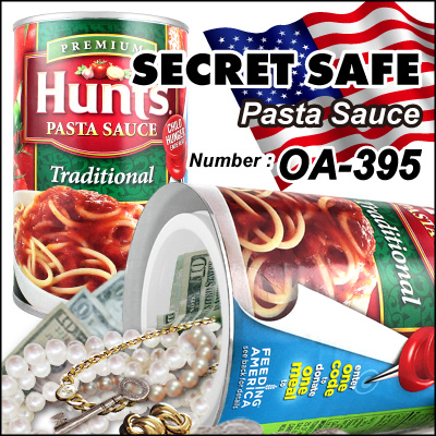 隠し金庫 食品缶型 フード缶詰デザイン 収納 セーフティボックス『SECRET SAFE シークレットセーフ』 (OA-395)
