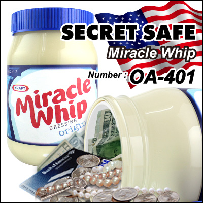 隠し金庫 食品ボトル型 ドレッシングボトルデザイン 収納 セーフティボックス『SECRET SAFE シークレットセーフ』 (OA-401)