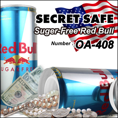隠し金庫 飲料缶型『SECRET SAFE』(OA-408) Suger-Free Red Bull スパイグッズ