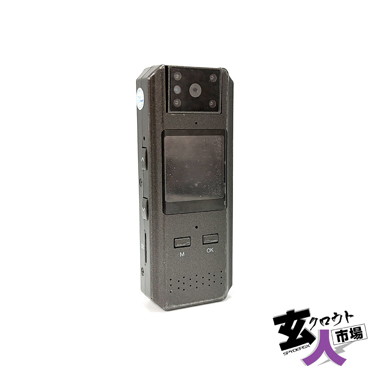 【CHA-41694】 4K ペンクリップビデオカメラ Wi-Fi対応 回転レンズ 赤外線【GX-121】4K 256GB対応 ※中古品