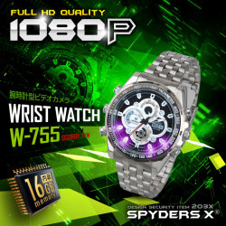 腕時計型カメラ 小型カメラ スパイダーズX (W-755)