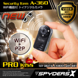 デジタルムービーカメラ スパイカメラ スパイダーズX (A-360)  コンパクトカメラ 赤外線 WiFi機能搭載 P2P