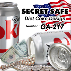 防犯 スパイグッズ 隠し金庫 飲料缶型 収納 セーフティボックス 『SECRET SAFE シークレットセーフ』(OA-217) Diet Coke