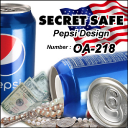 防犯 スパイグッズ 隠し金庫 飲料缶型 収納 セーフティボックス 『SECRET SAFE シークレットセーフ』(OA-218) Pepsi