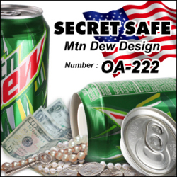 防犯 スパイグッズ 隠し金庫 飲料缶型 収納 セーフティボックス 『SECRET SAFE シークレットセーフ』(OA-222) Mtn Dew
