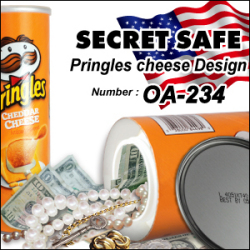 隠し金庫 ペーパー缶型 収納 セーフティボックス『SECRET SAFE シークレットセーフ』(OA-234) Pringles cheese
