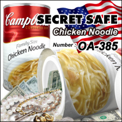 隠し金庫 食品缶型 フード缶詰デザイン 収納 セーフティボックス『SECRET SAFE シークレットセーフ』 (OA-385)