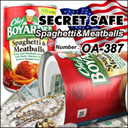 隠し金庫 食品缶型 フード缶詰デザイン 収納 セーフティボックス『SECRET SAFE シークレットセーフ』 (OA-387)