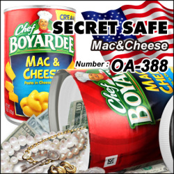 隠し金庫 食品缶型 フード缶詰デザイン 収納 セーフティボックス『SECRET SAFE シークレットセーフ』 (OA-388)