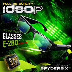 メガネ型カメラ 小型カメラ スパイダーズX (E-280)