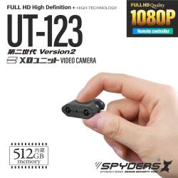 【第二世代V2_512GB対応】小型カメラ 基板完成実用ユニット スパイカメラ スパイダーズX PRO (UT-123-V2) 1080P 強力赤外線付(バッテリーなし）)