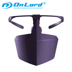 オンロード(OnLord) 飛沫シールド 紫 飛沫防止 感染予防 洗える 衛生 しぶき プロテクト 耳掛けタイプ OL-217P