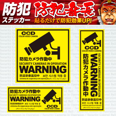 30枚！特大防犯カメラステッカー　高耐久　町内会　イベント　業者様も大歓迎 30枚！特大防犯カメラステッカー 高耐久 町内会 イベント 業者様