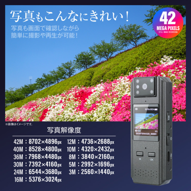 Gexa(ジイエクサ) スパイカメラ 4K ペンクリップビデオカメラ 小型