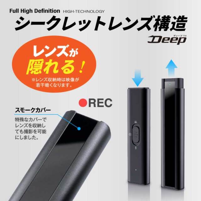Gexa(ジイエクサ) スパイカメラ 1080P ペンクリップビデオカメラ 小型