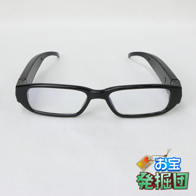 アウトレット Jnc1432 メガネ型カメラ 小型カメラ スパイダーズx E 250 スパイカメラ クリアレンズ 16gb内蔵